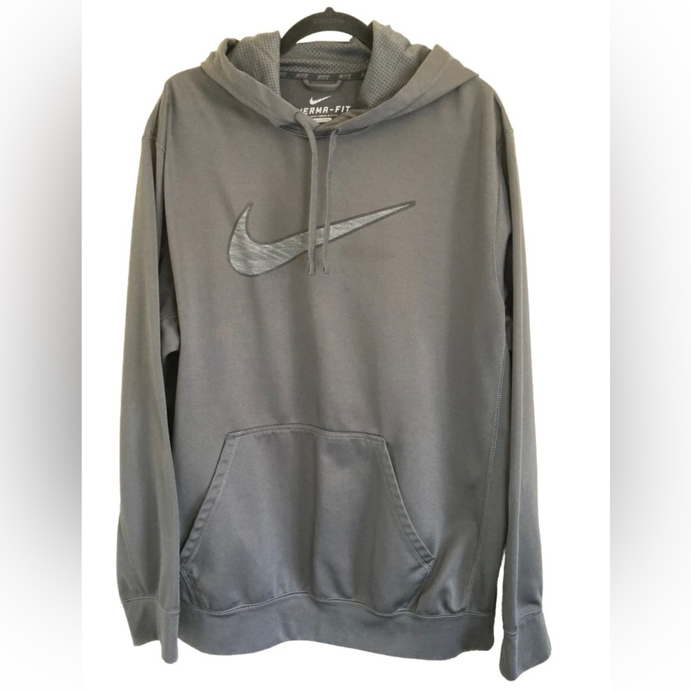 Nike Hoodie Men’s Size XL Gray Therma Fit